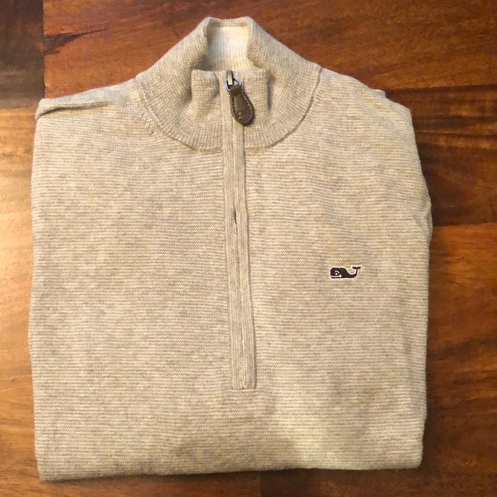 VINEYARD VINES - Boys Light Grey Sweater w/cashmere - Size S - 8/10